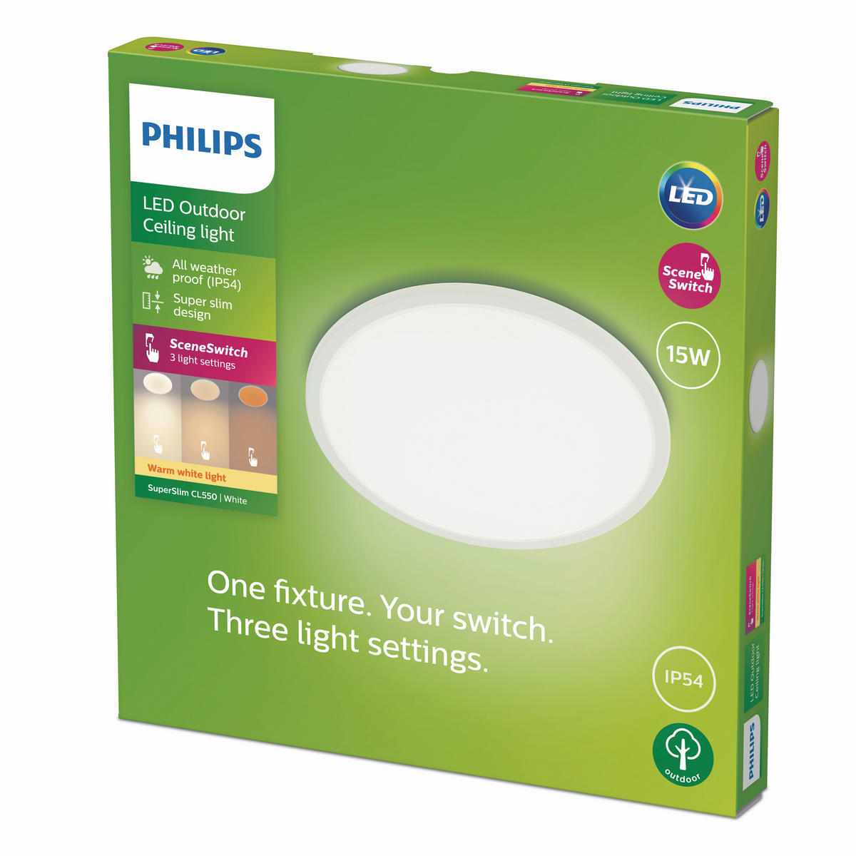 LED-DECKENLEUCHTE 25/25/2,3 cm   - Basics (25/25/2,3cm)