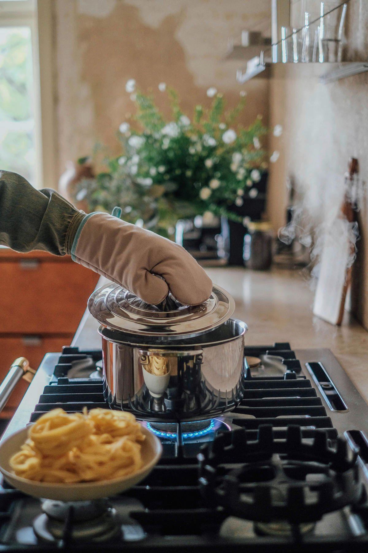 RUKAVICE DO TROUBY  - šedá, Basics, textil - Vossen