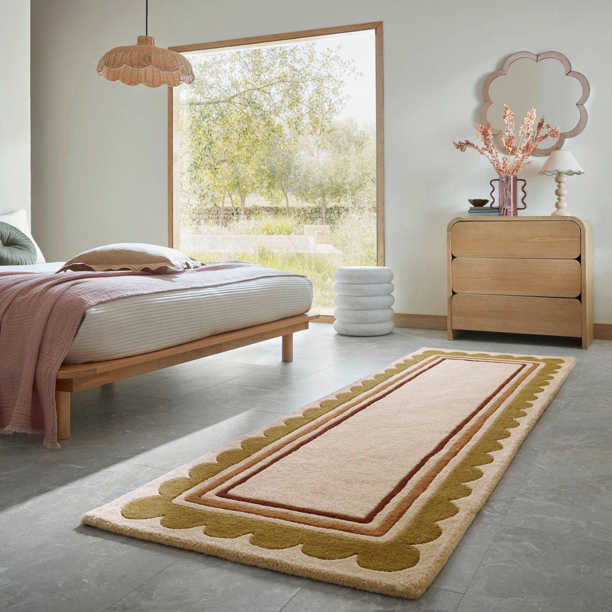 WOLLTEPPICH 80/230 cm Lois Grün rechteckig  - Grün, Basics, Textil (80/230cm) - Flair Rugs