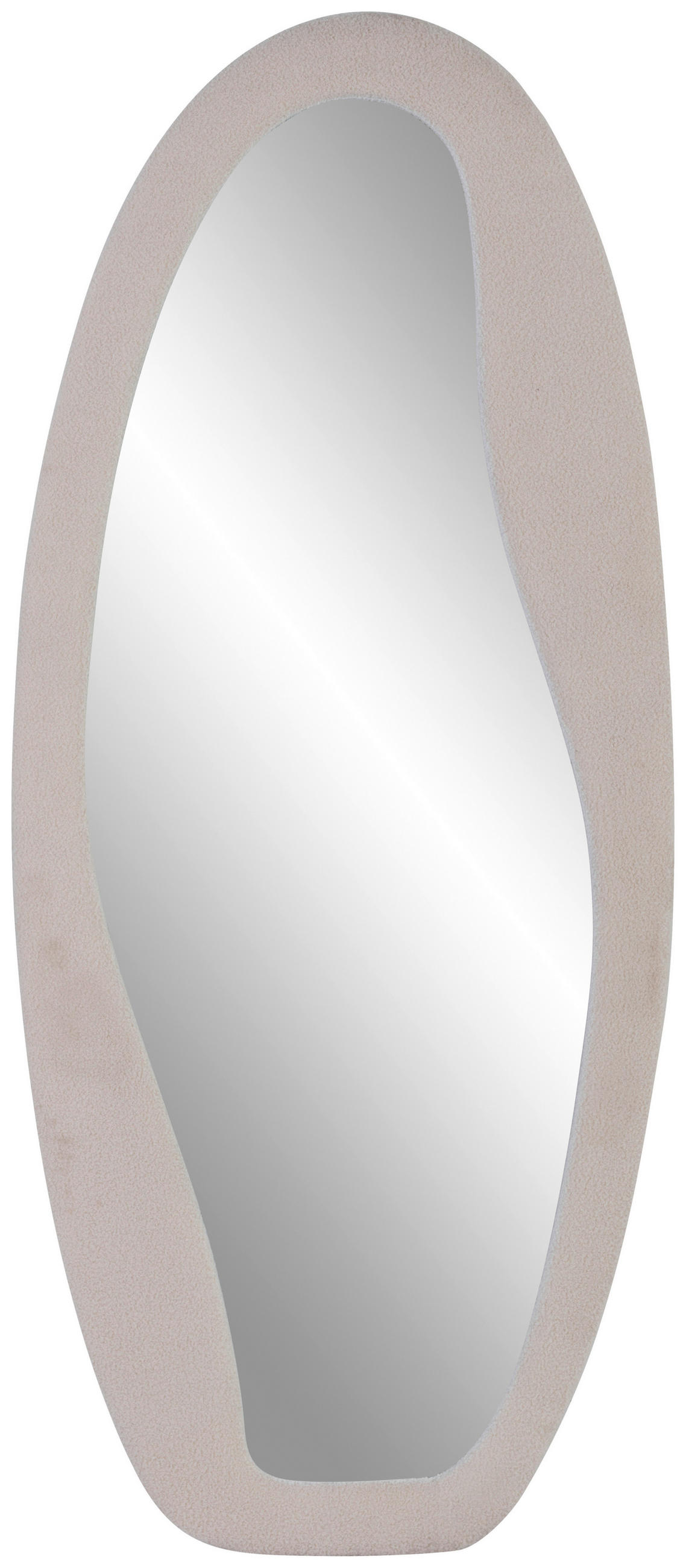 WANDSPIEGEL 75/175/3,5 cm    in Freiform  - Creme, Design, Glas/Holzwerkstoff (75/175/3,5cm) - MID.YOU