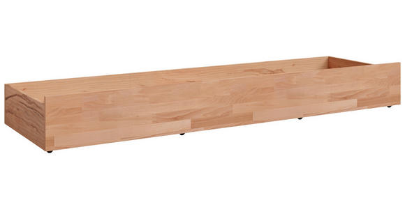 BETTSCHUBKASTEN Kernbuche  - Kernbuche, Natur, Holz/Holzwerkstoff (197/22,5/60cm) - Linea Natura