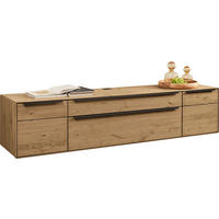 LOWBOARD Kastanienfarben  212/47,1/47,1 cm  - Kastanienfarben/Anthrazit, Natur, Holz/Metall (212/47,1/47,1cm) - Valnatura