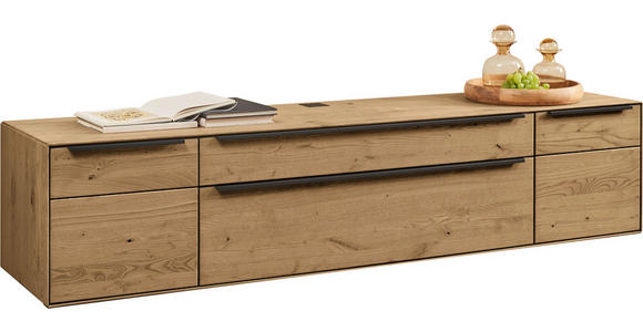 LOWBOARD Kastanienfarben  212/47,1/47,1 cm  - Kastanienfarben/Anthrazit, Natur, Holz/Metall (212/47,1/47,1cm) - Valnatura