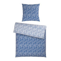 BETTWÄSCHE Satin 135/200 cm  - Blau/Weiß, Design, Textil (135/200cm) - Novel