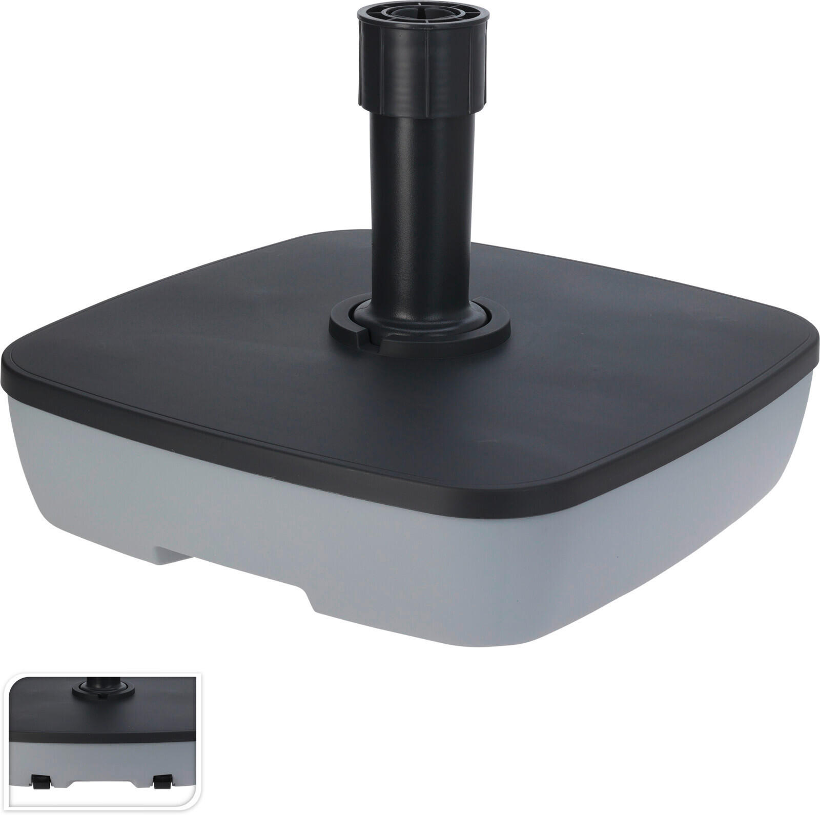 Schirmständer Kunststoff L/b 49,5/49,5 Cm Grau