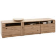 LOWBOARD Colorado in 191/48/51 cm - Eichefarben/Alufarben, KONVENTIONELL, Holz/Holzwerkstoff (191/48/51cm) - Voleo