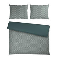 WENDEBETTWÄSCHE Mavie Satin 200/200 cm  - Grün, KONVENTIONELL, Textil (200/200cm) - Novel