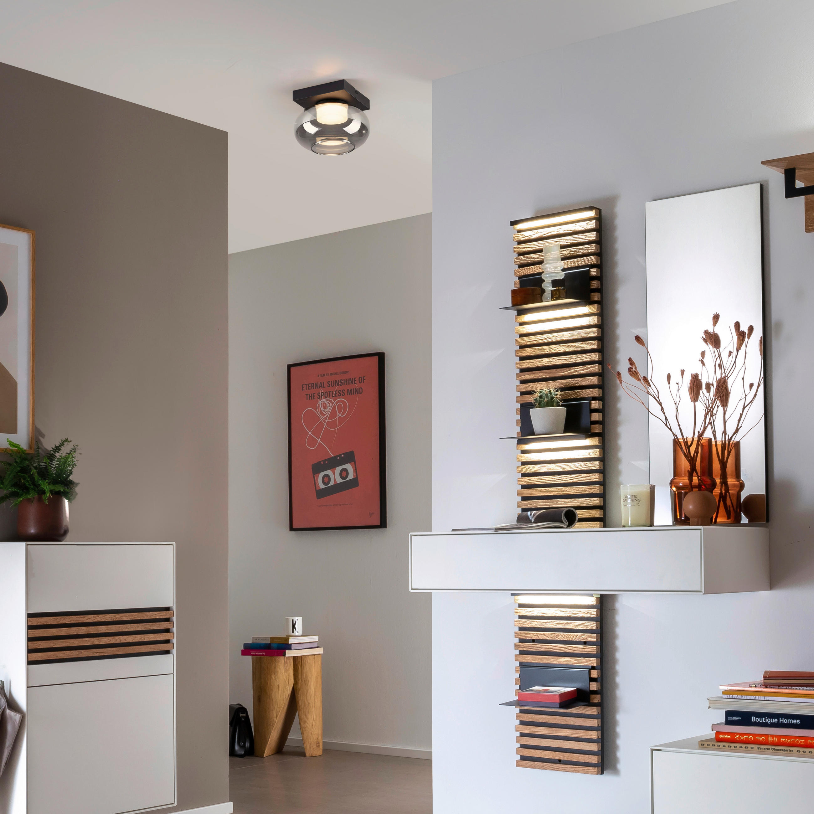 LED-DECKENLEUCHTE SW SIA 20/20/14,4 cm   - Schwarz, Design, Kunststoff/Metall (20/20/14,4cm) - Schöner Wohnen