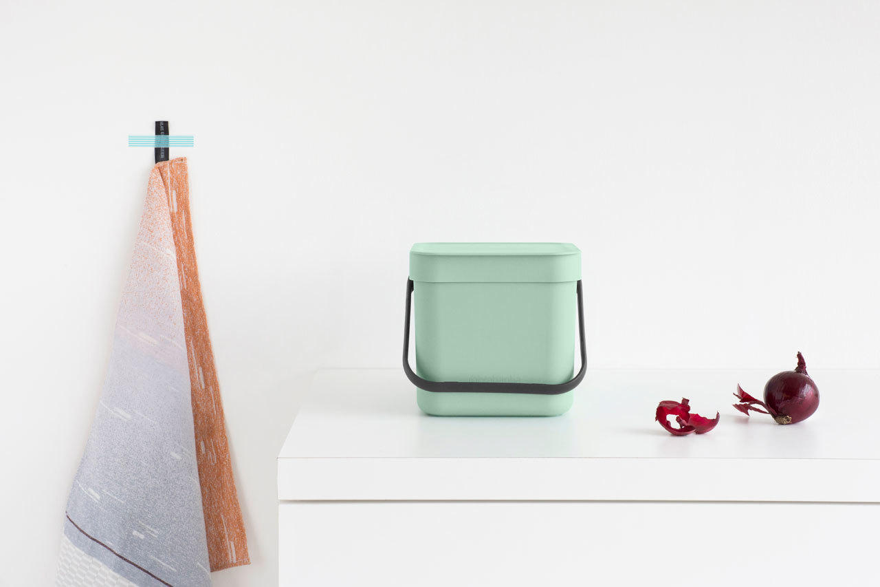 ABFALLEIMER SORT & GO 6 L  - Jadegrün, Basics, Kunststoff (20/18.1/24.5cm) - Brabantia