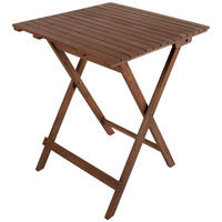 MASĂ PLIANTĂ PENTRU GRĂDINĂ  60/74 cm  - maro, Basics, lemn/metal (60/74cm) - Ambia Home