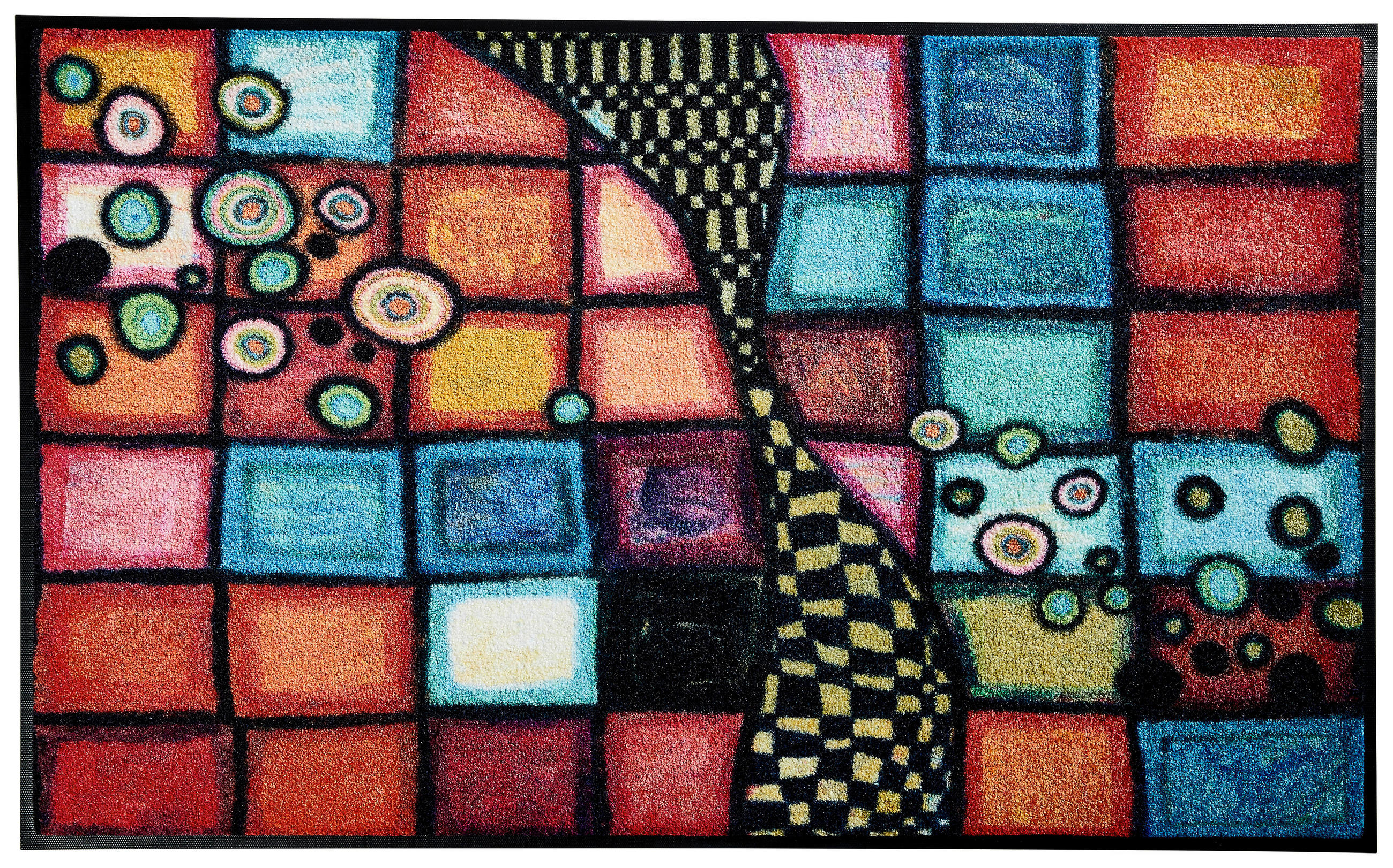 wash+dry FUßMATTE Tiger Tundra Mehrfarbig 50x75 cm