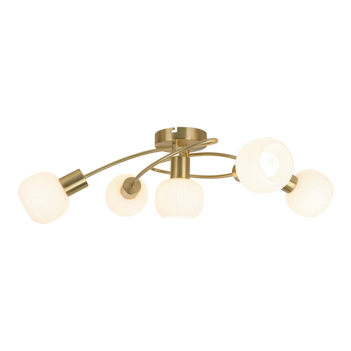 DECKENSTRAHLER Deckenleuchte LEARTA 63/38/21 cm   - Weiß, LIFESTYLE, Glas/Metall (63/38/21cm) - Näve