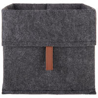 REGALKORB   - Dunkelgrau/Braun, Trend, Textil (25/24/25cm) - Landscape