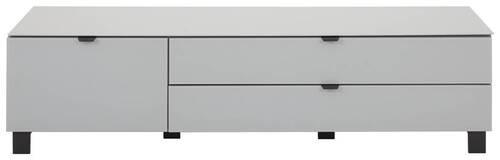 TV-ELEM 165/41,1/52,5 cm  - világosszürke/fekete, Design, műanyag/faalapú anyag (165/41,1/52,5cm) - Hom`in