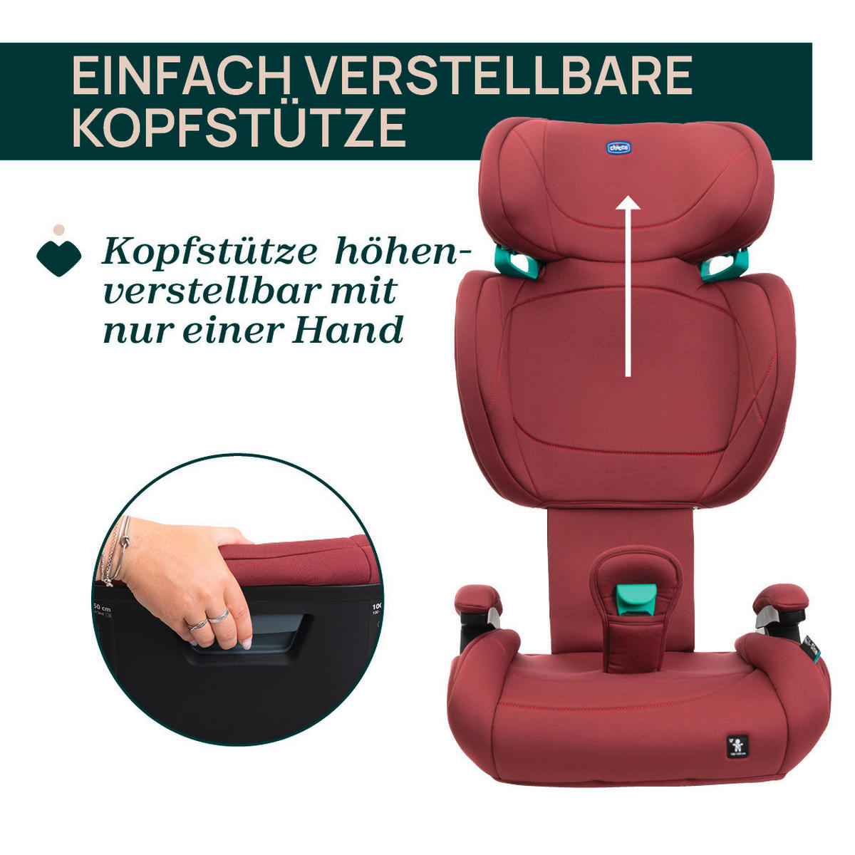 KINDERAUTOSITZ   - Rotbraun, Basics (44/64/88/40cm) - Chicco