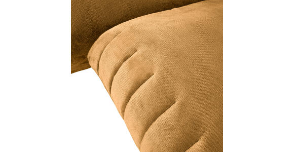 ECKSOFA in Plüsch Orange  - Schwarz/Orange, KONVENTIONELL, Kunststoff/Textil (170/270cm) - Carryhome