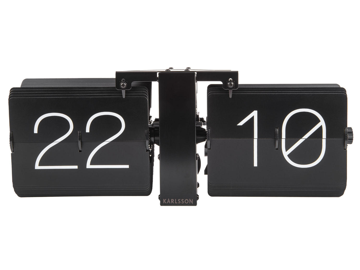 Karlsson NÁSTĚNNÉ HODINY černá, bílá 36/14/9 cm