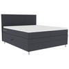 BOXSPRINGBETT 180/200 cm  in Anthrazit  - Chromfarben/Anthrazit, KONVENTIONELL, Kunststoff/Textil (180/200cm) - Boxxx