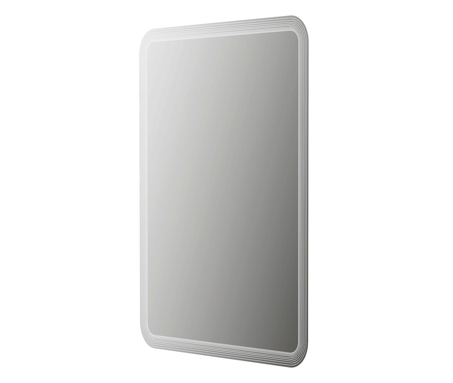 KOUPELNOVÉ ZRCADLO, 60/90/2 cm - Basics, kompozitní dřevo/sklo (60/90/2cm) - Welnova