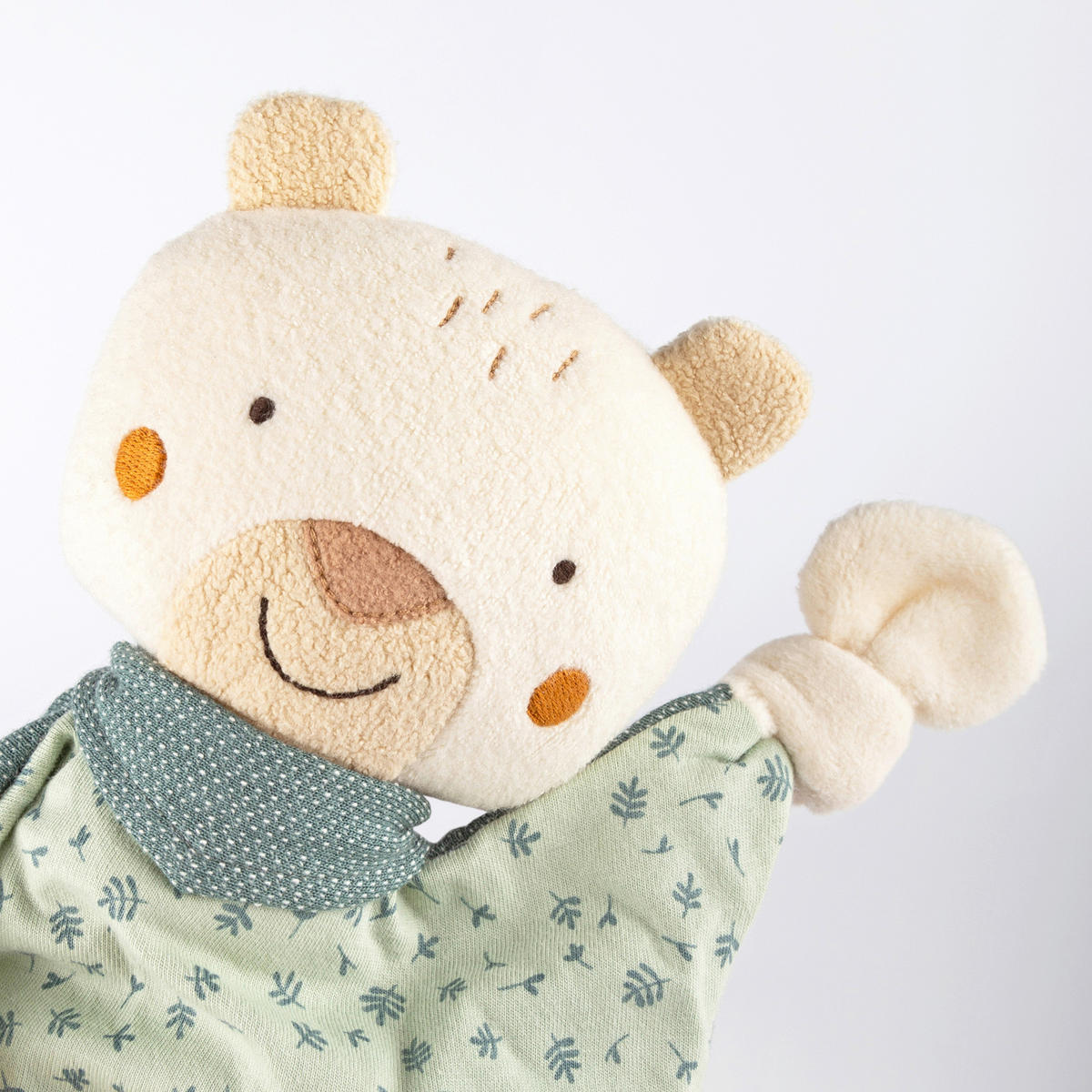 SCHMUSETUCH - Pastellgrün/Weiß, Basics, Textil (31/29/6cm) - Sigikid