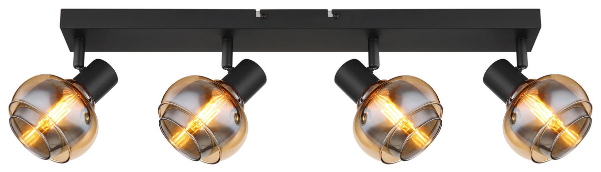 STRAHLER 56/10,5/13,5 cm   - Schwarz, Basics, Glas/Metall (56/10,5/13,5cm) - Globo