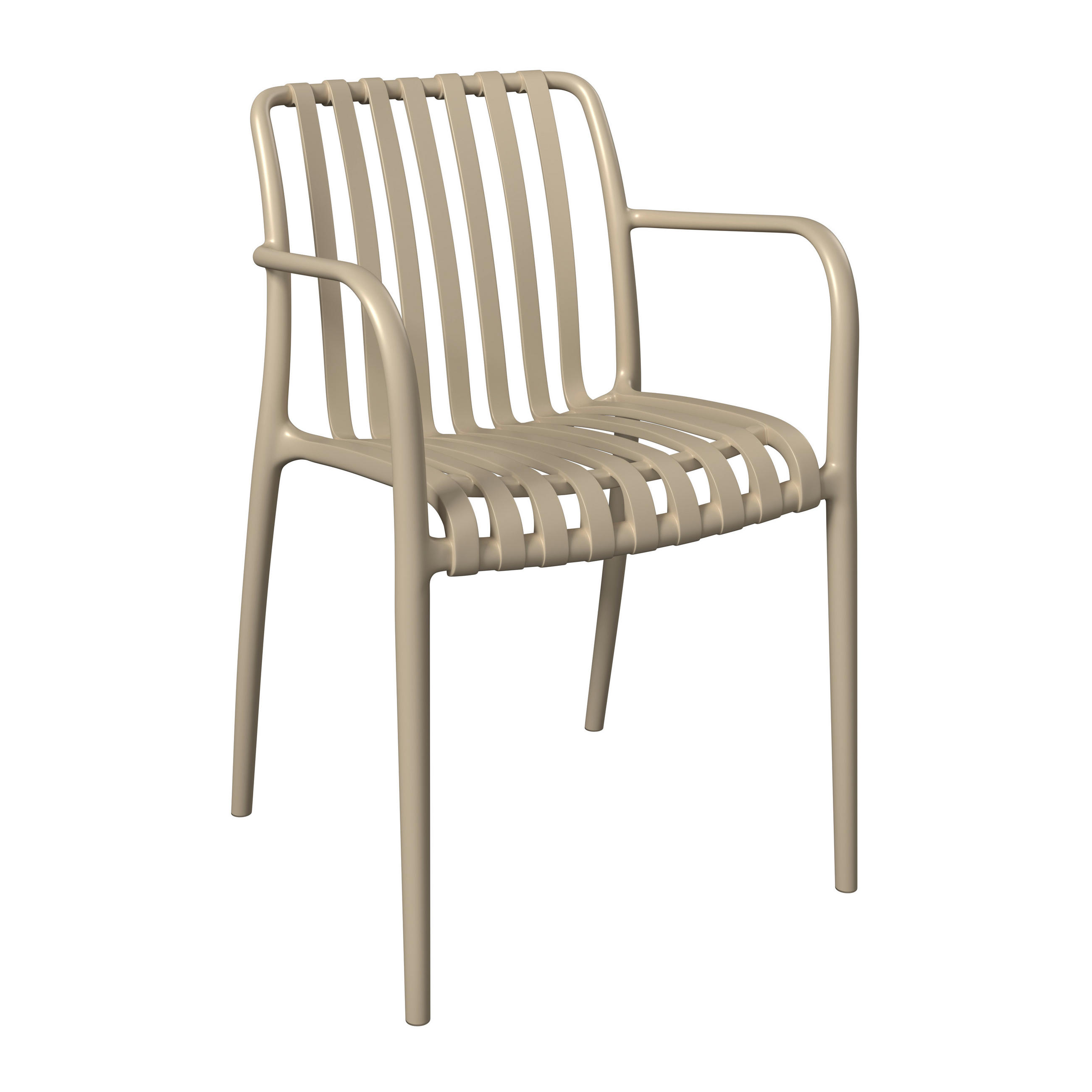 STAPELSESSEL - Beige, MODERN, Kunststoff (55/81/57cm) - Ambia Garden