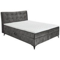 BOXBETT 180/200 cm  in Anthrazit  - Anthrazit/Schwarz, Modern, Holzwerkstoff/Kunststoff (180/200cm) - MID.YOU