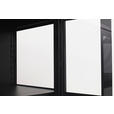 VITRINE in Schwarz  - Schwarz, Design, Glas/Metall (120/110/35cm) - Xora