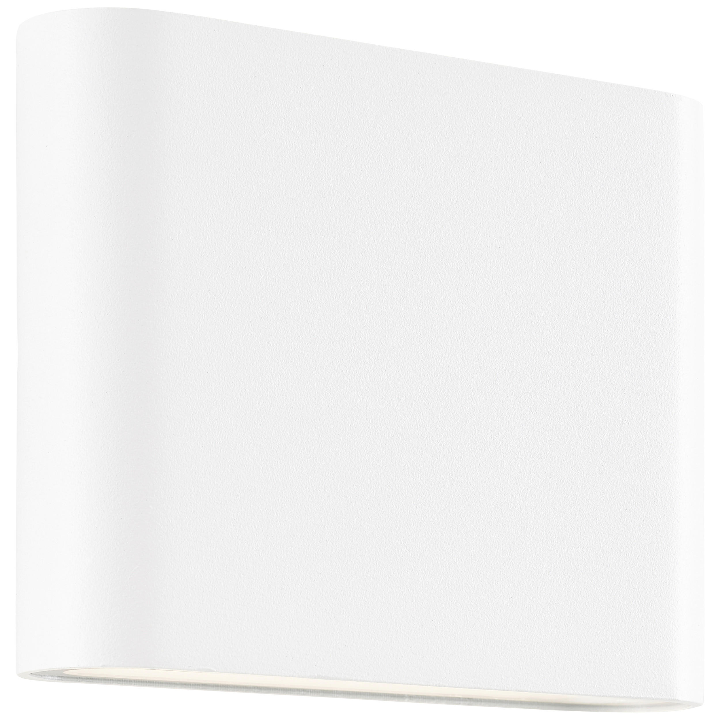 AUßENWANDLEUCHTE   - Weiß, Design, Glas/Metall (9/11,5/2,9cm) - Brilliant