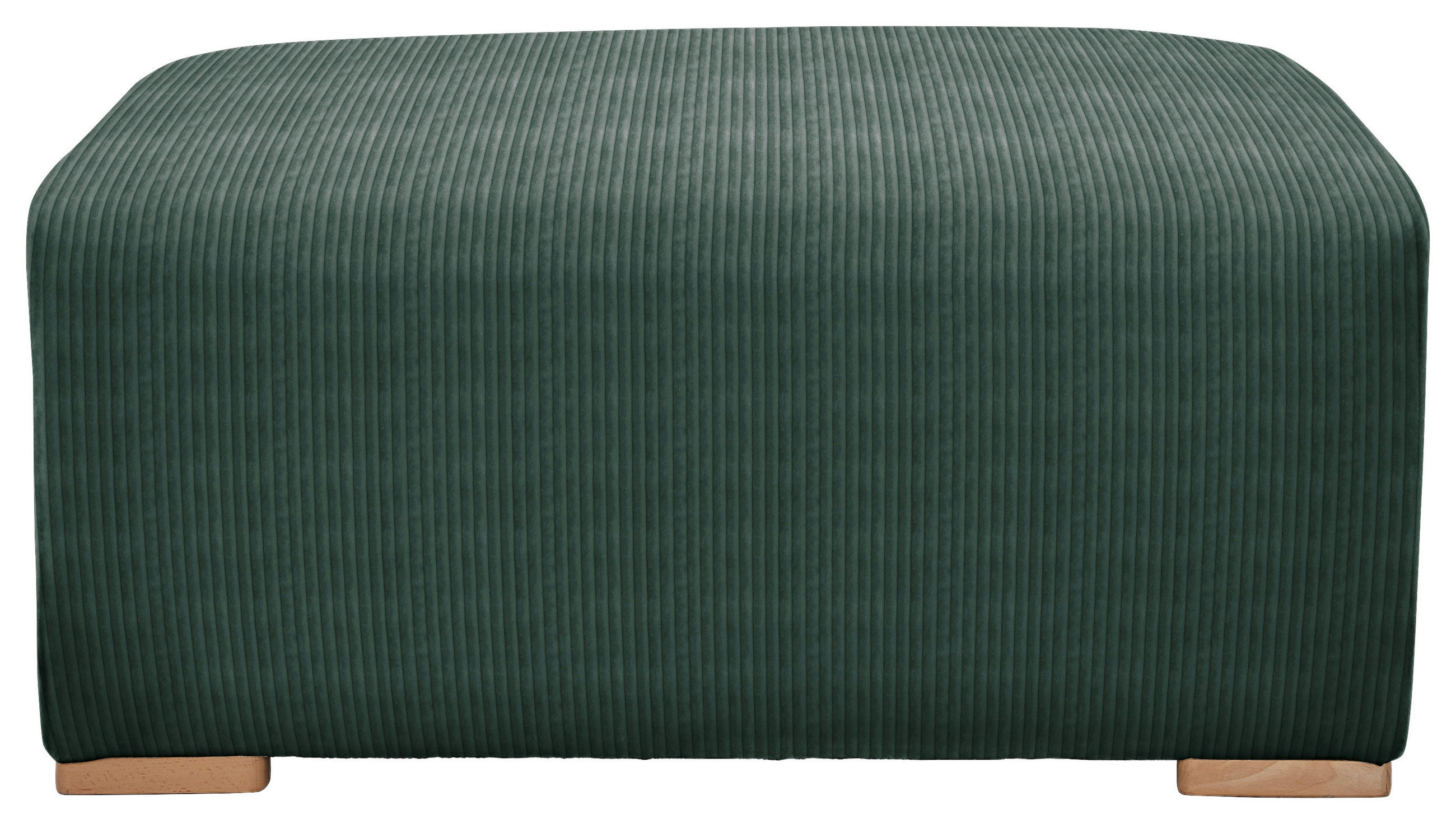 HOCKER in Textil Grün  - Buchefarben/Grün, Konventionell, Holz/Textil (101/44/92cm) - Livetastic