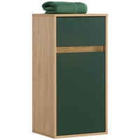 MIDISCHRANK 40,3/81,4/33,1 cm  - Waldgrün/Eichefarben, Basics, Holzwerkstoff (40,3/81,4/33,1cm) - Stylife