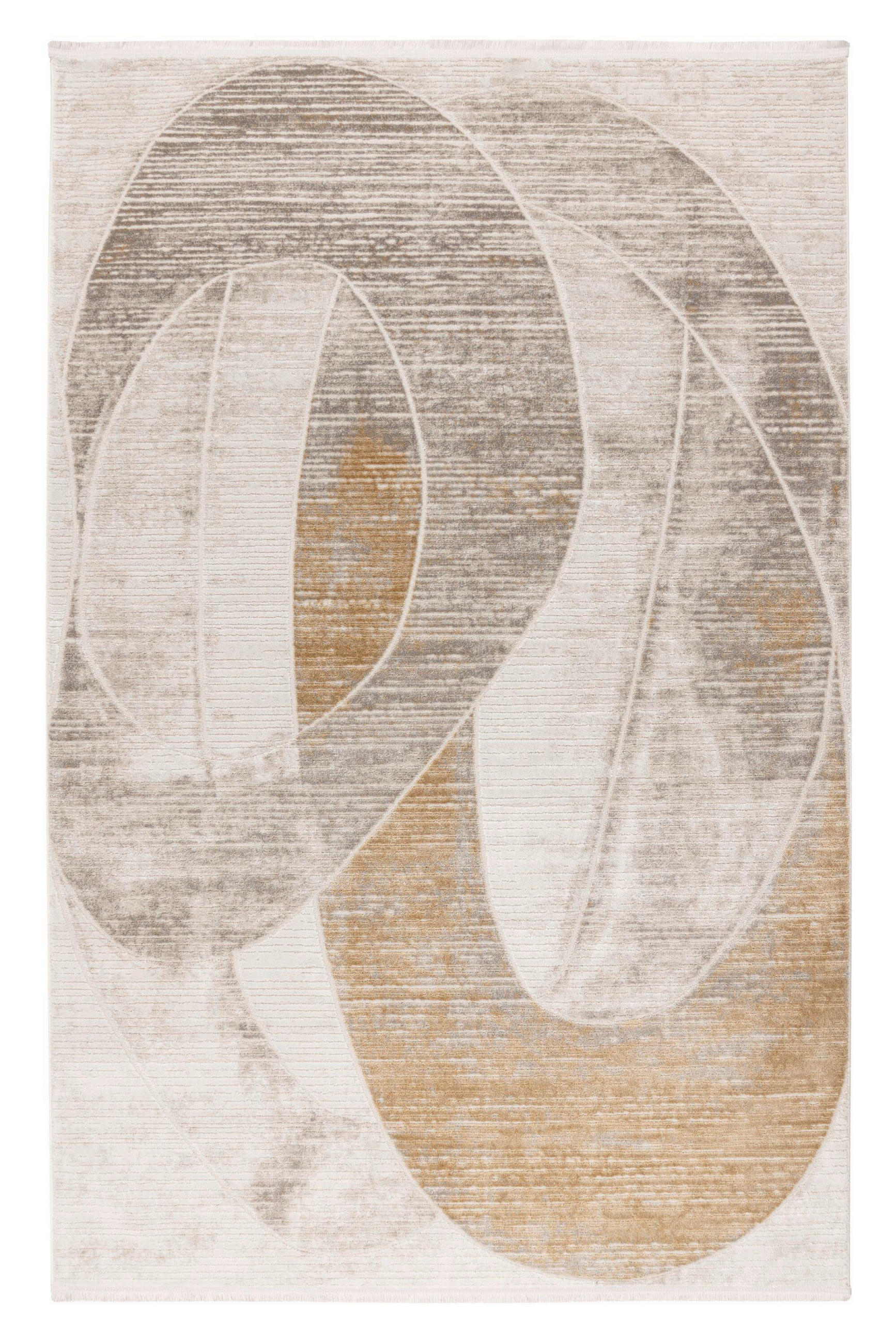 FLACHWEBETEPPICH 120/170 cm Modena Goldfarben  - Goldfarben, Design, Textil (120/170cm) - Batucci