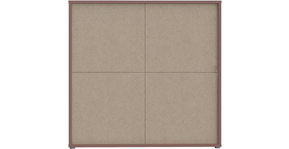 HIGHBOARD  124,5/121,5/34,9 cm  - Terracotta/Grau, MODERN, Holzwerkstoff/Kunststoff (124,5/121,5/34,9cm) - Carryhome