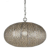 SVJETILJKA VISEĆA  39/80 cm      Fretwork  - boje nikla, Design, metal (39/80cm)