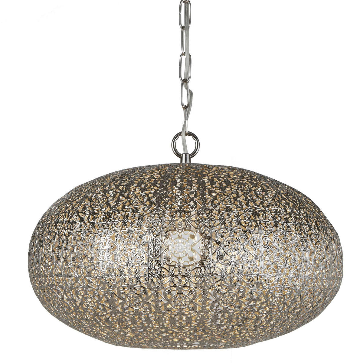SVJETILJKA VISEĆA  39/80 cm      Fretwork  - boje nikla, Design, metal (39/80cm)