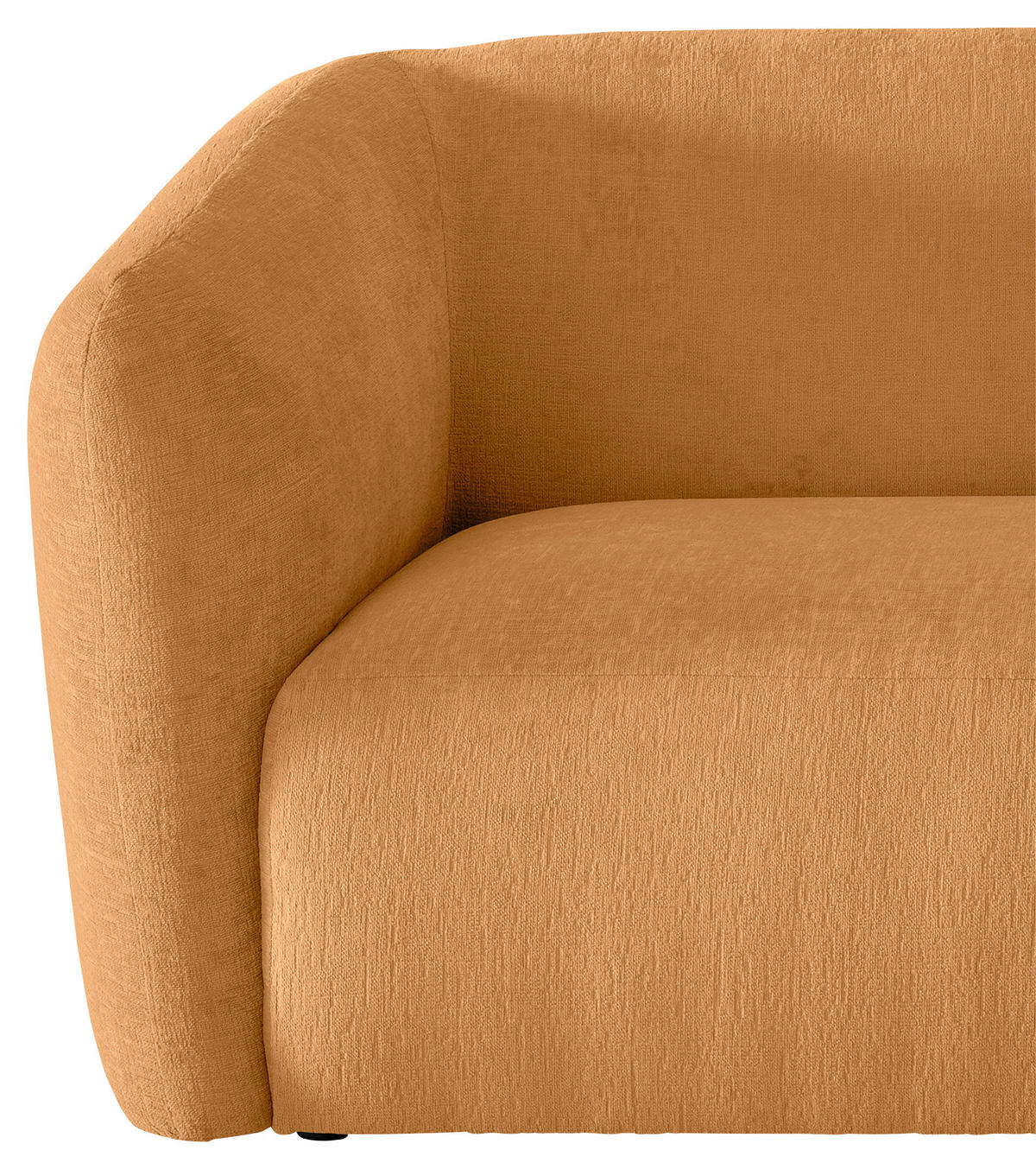 ECKSOFA Jesi Goldfarben Mikrofaser  - Goldfarben/Schwarz, MODERN, Kunststoff/Textil (238/107cm) - Livetastic