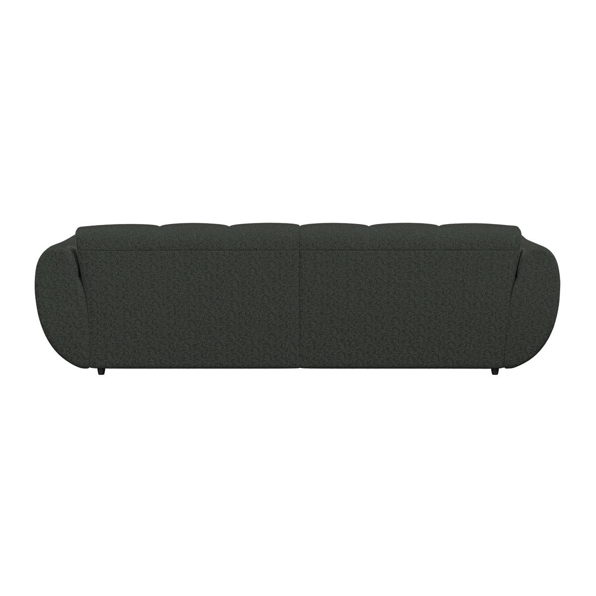 ECKSOFA Dunkelgrün Chenille  - Dunkelgrün/Schwarz, Trend, Kunststoff/Textil (178/280cm) - MID.YOU