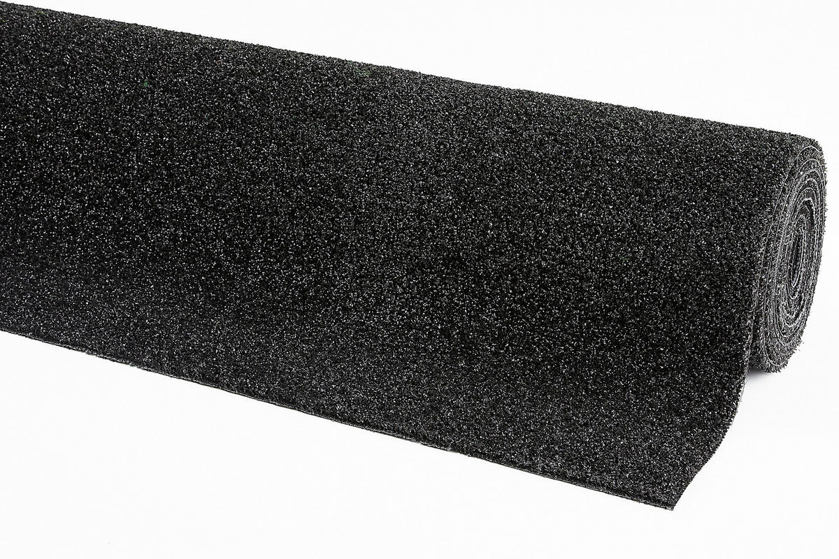 RASENTEPPICH - Schwarz, Basics, Kunststoff (100/200cm)