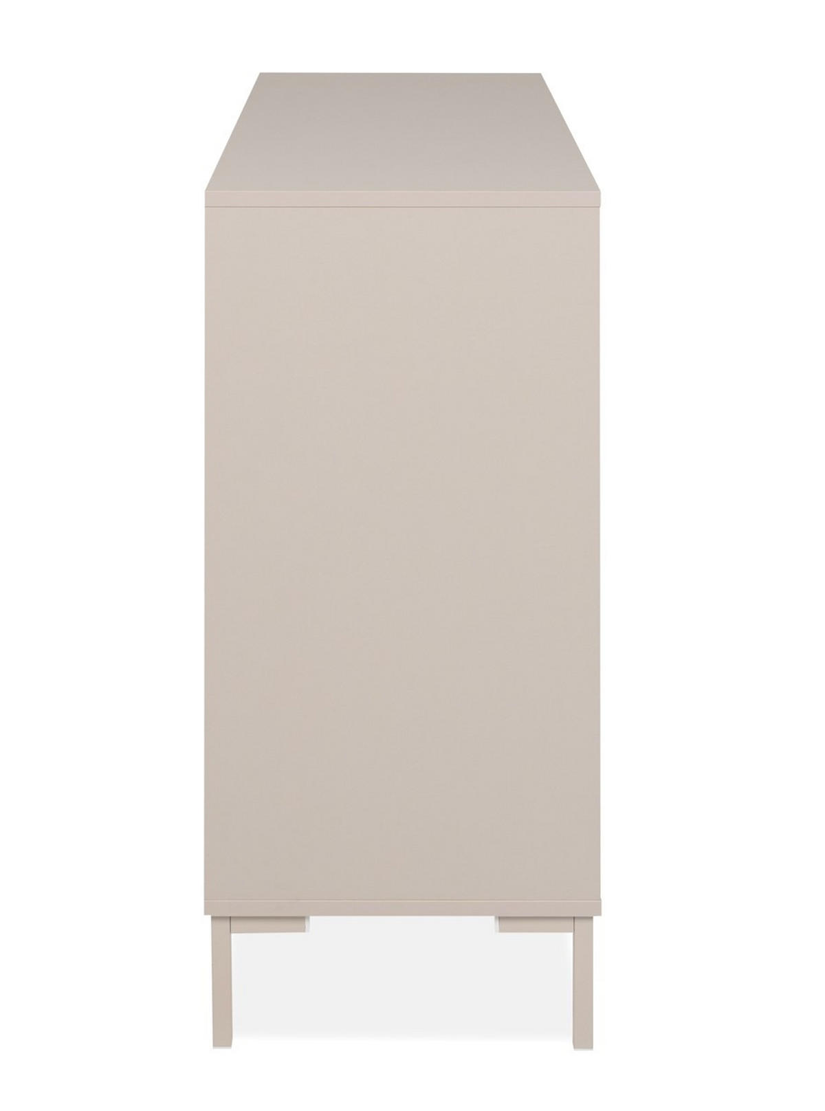 KOMMODE , 120/87/40 cm, 3 Schublade(n)  - Kaschmir, Design, Holzwerkstoff/Metall (120/87/40cm) - MID.YOU