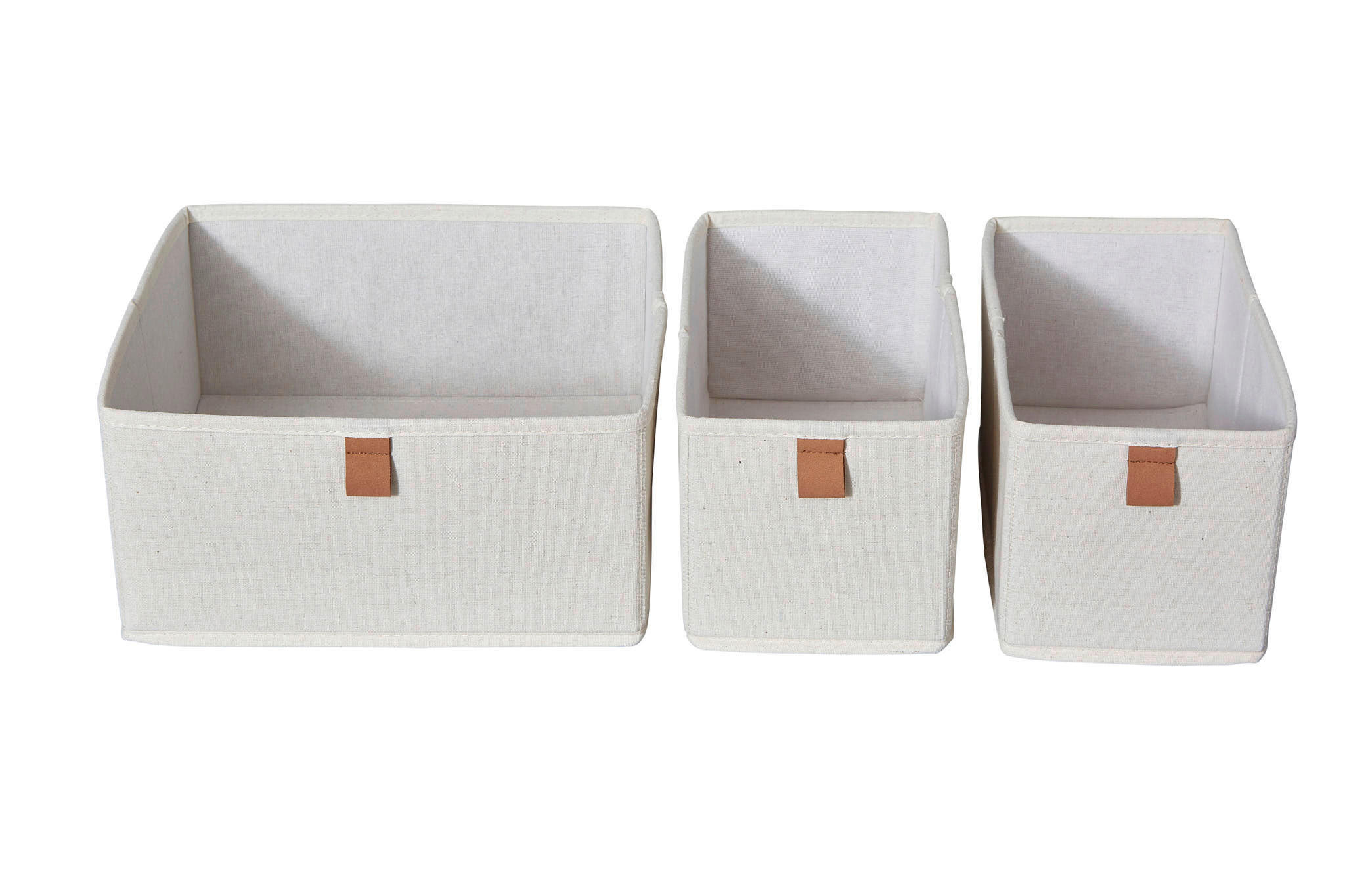 AUFBEWAHRUNGSBOXEN-SET Premium  - Beige, Basics, Karton/Textil - Store It