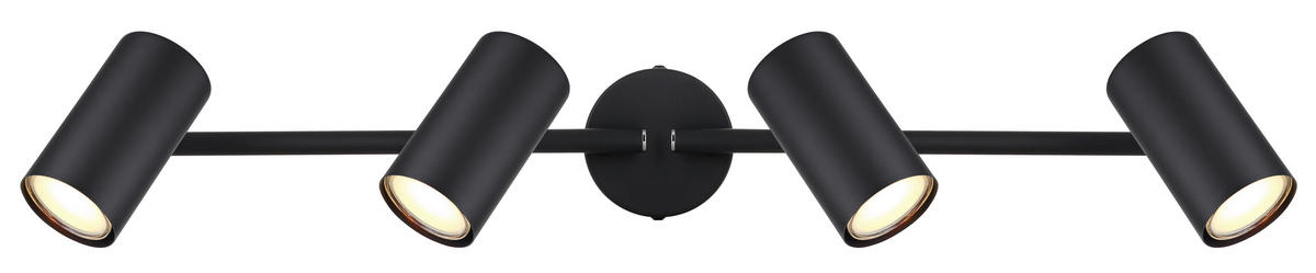 STRAHLER - Chromfarben/Schwarz, Konventionell, Metall (60/8/14,5cm) - Globo