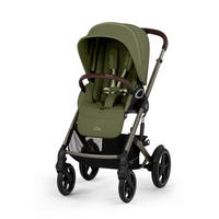 KINDERWAGEN  TALOS S LUX TPE  Moss Green  - Taupe/Khaki, Basics, Kunststoff/Textil (91/60,5/110cm) - cybex GOLD