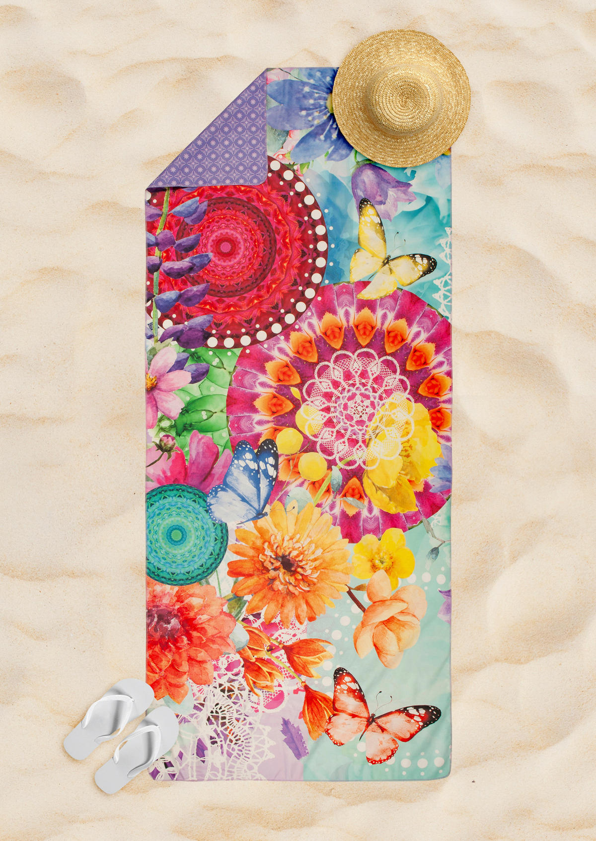 SPORTHANDTUCH 75/180 cm Multicolor  - Multicolor, Trend, Textil (75/180cm)