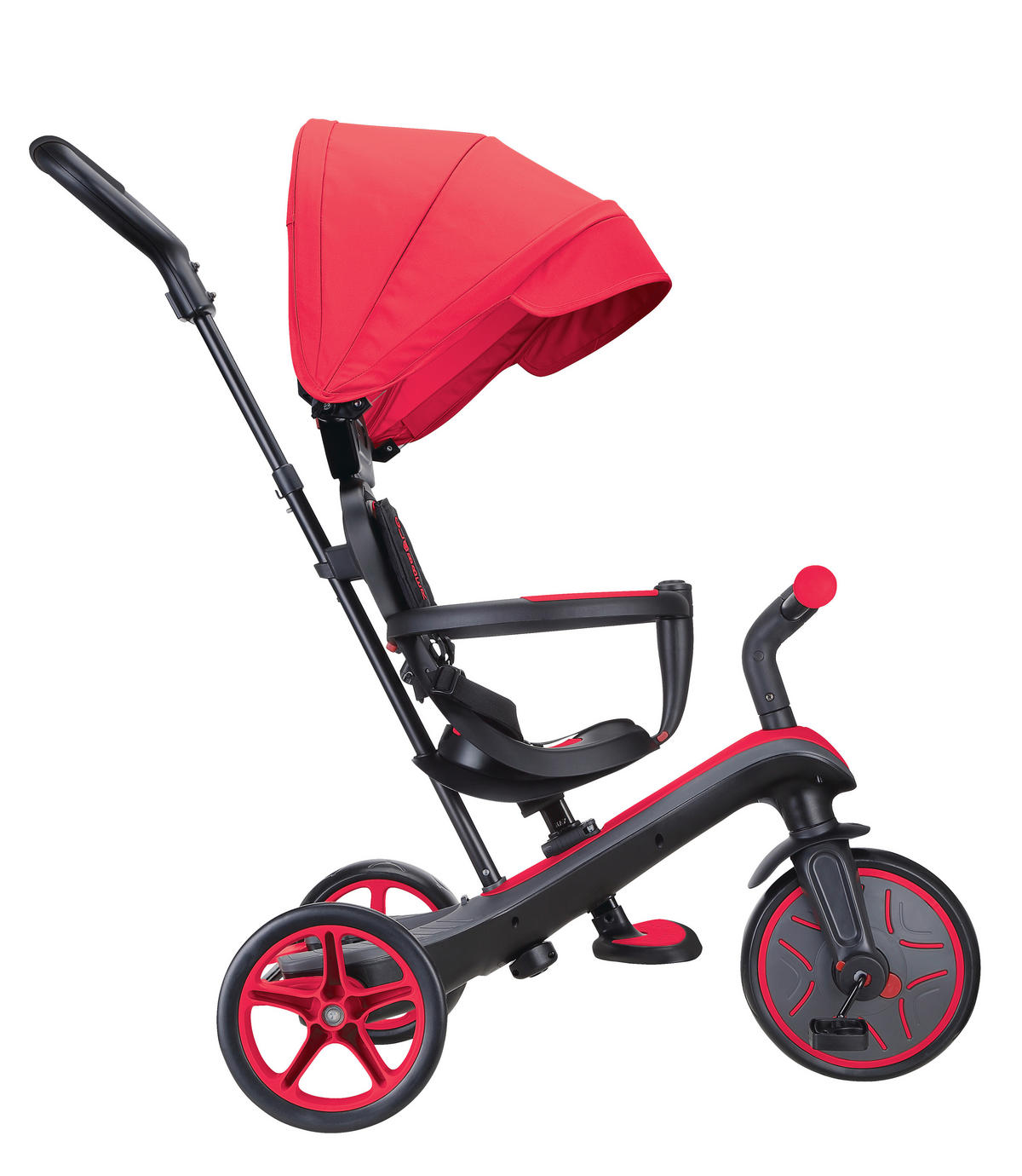 DREIRAD EXPLORER TRIKE 4in1  - Rot, Basics, Kunststoff (95/47/97.5cm) - GLOBBER