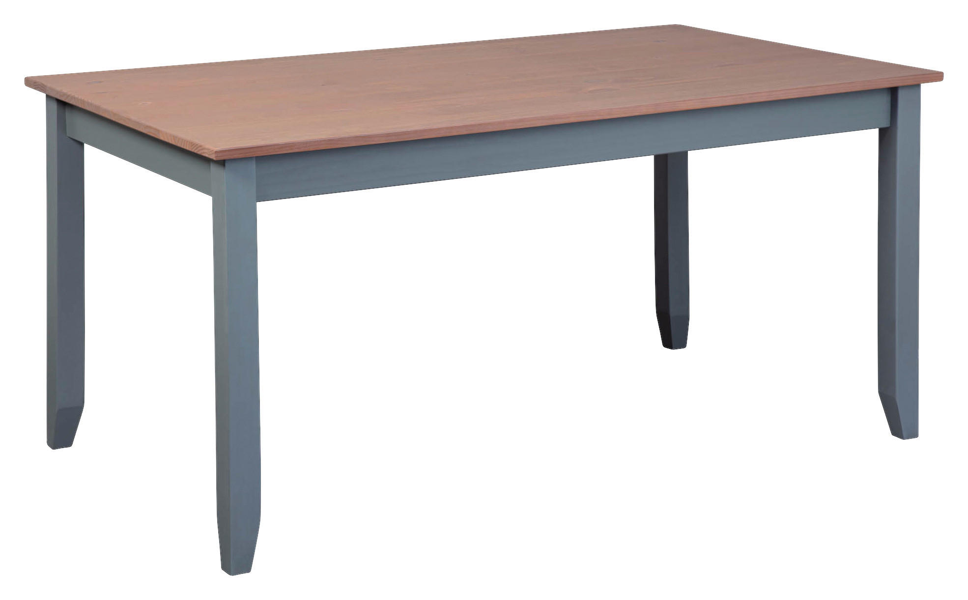 ESSTISCH Kiefer massiv rechteckig Braun, Grau - Braun/Grau, KONVENTIONELL, Holz (160/90/75cm) - MID.YOU
