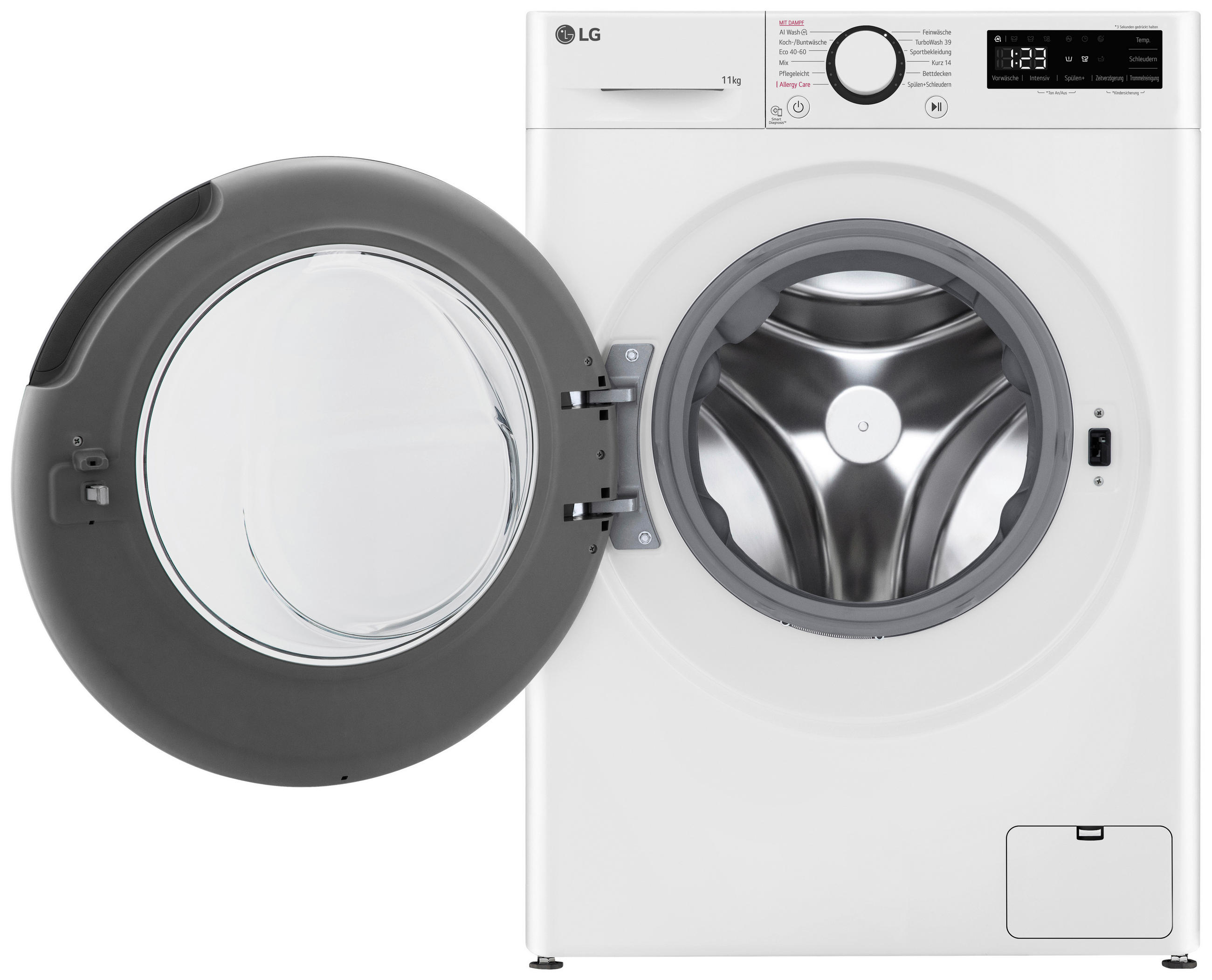 WASCHMASCHINE F4WR4016  - Weiß, Trend, Kunststoff/Metall (60/85/62cm) - LG