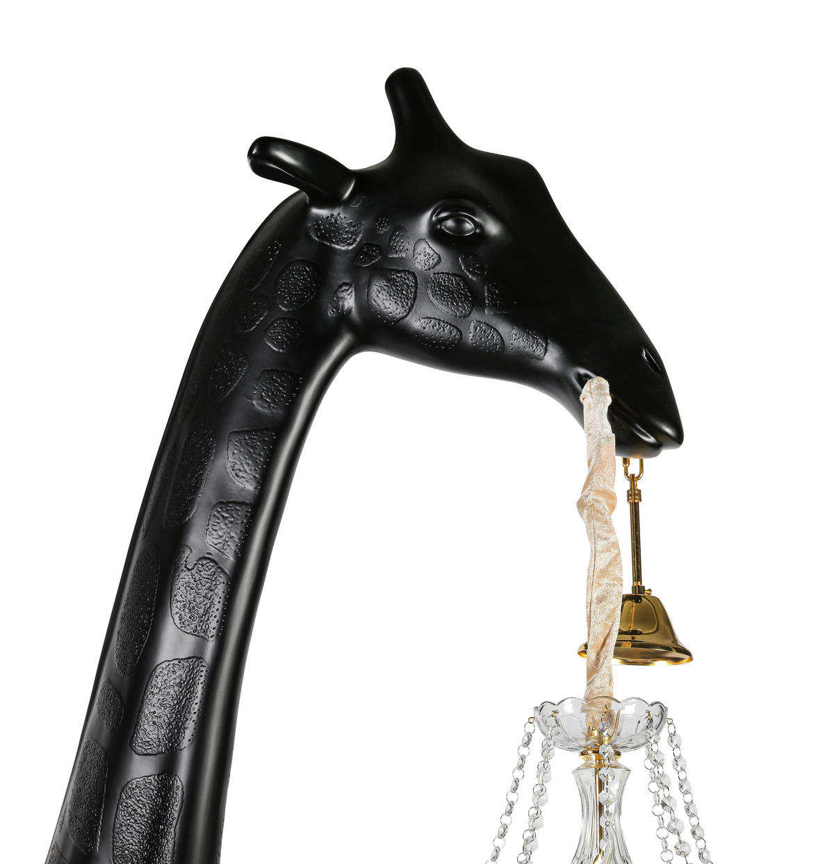 STOJACÍ LAMPA, 186/75/260 cm - černá/průhledné, Design, kov/plast (186/75/260cm) - Glandor