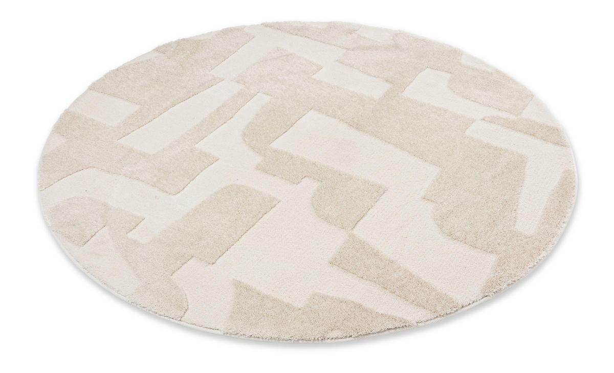 WEBTEPPICH 160 cm Blaze Weiß  - Weiß, Design, Textil (160cm) - Schöner Wohnen