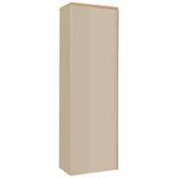 GARDEROBENSCHRANK  in 54/170/31 cm  - Eichefarben/Silberfarben, Design, Glas/Holz (54/170/31cm)