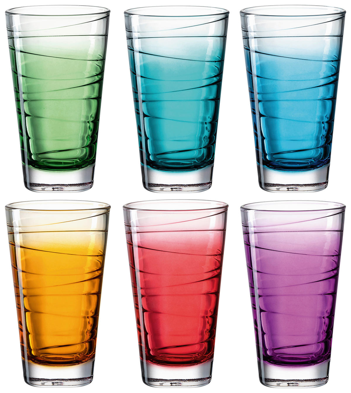 SKLENIČKA NA LONGDRINK - modrá, Konvenční, sklo (280ml) - Leonardo